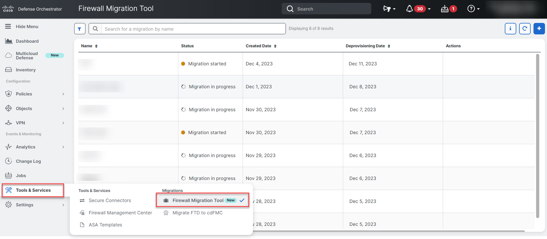 Getting Started with the Firewall Migration Tool in Cisco Defense